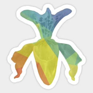 Really neat rainbow flower Sticker